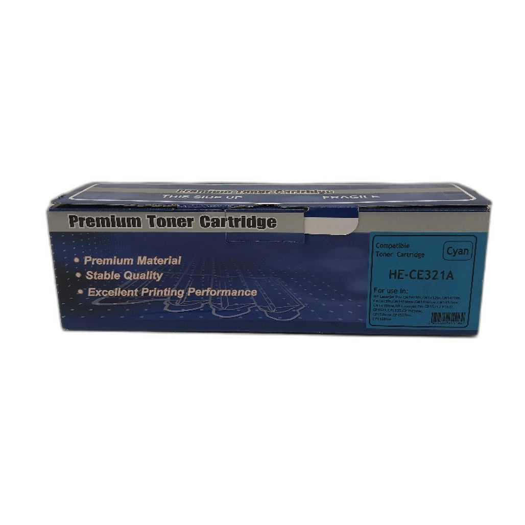 Cyan CE321A Generic Premium Toner Cartridge Replacement For HP Printers NEW