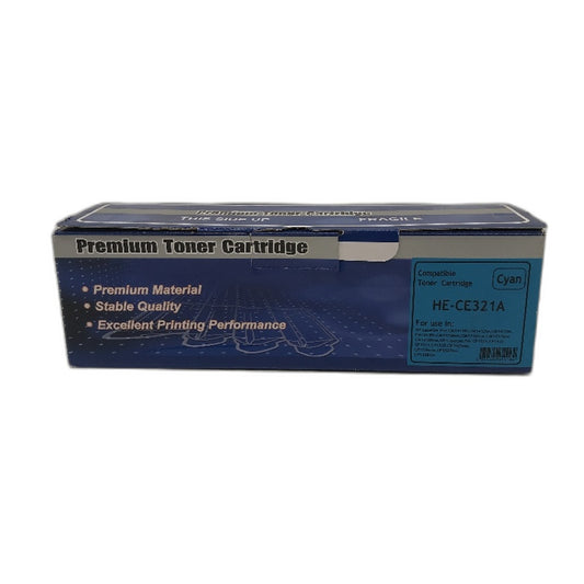 Cyan CE321A Generic Premium Toner Cartridge Replacement For HP Printers NEW