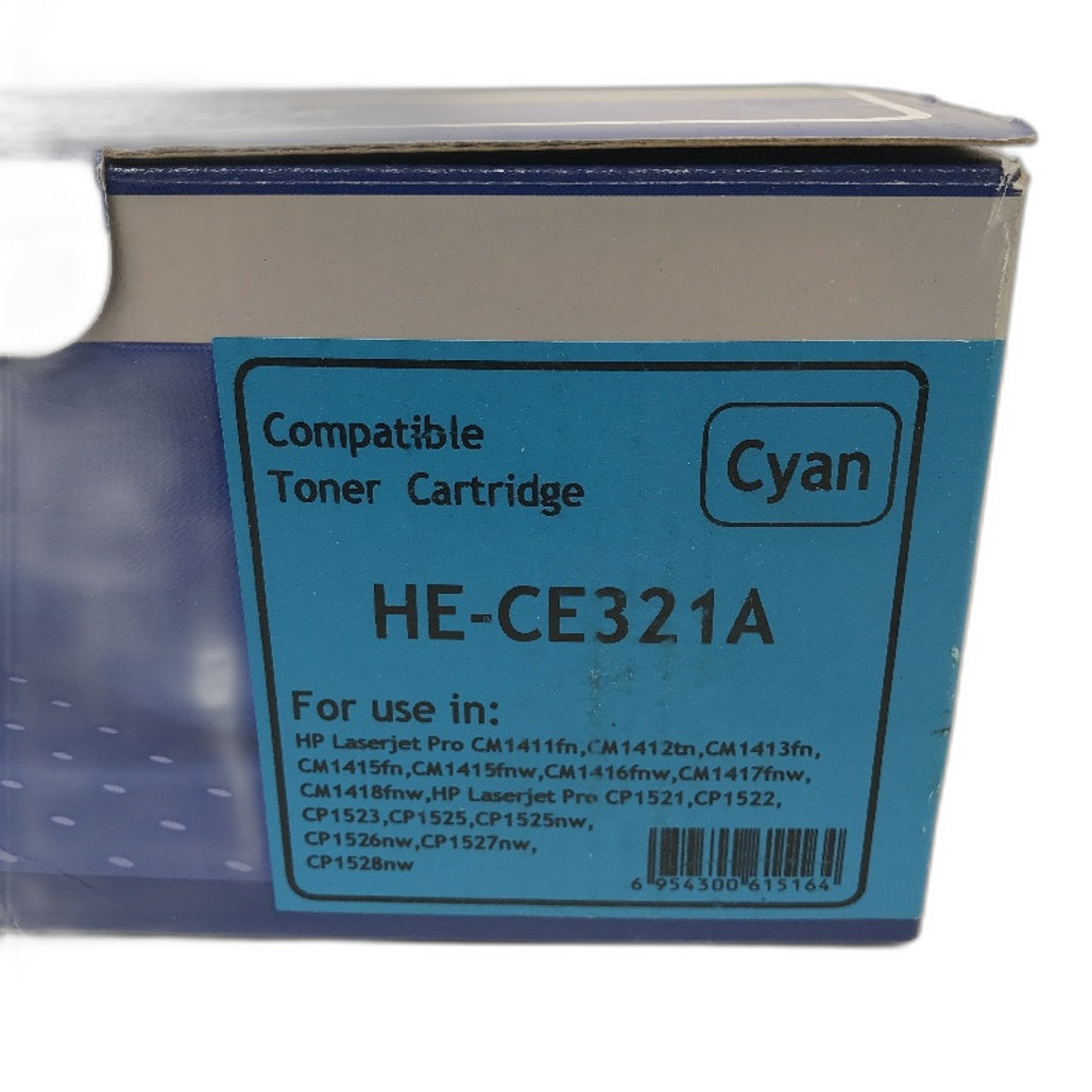 Cyan CE321A Generic Premium Toner Cartridge Replacement For HP Printers NEW