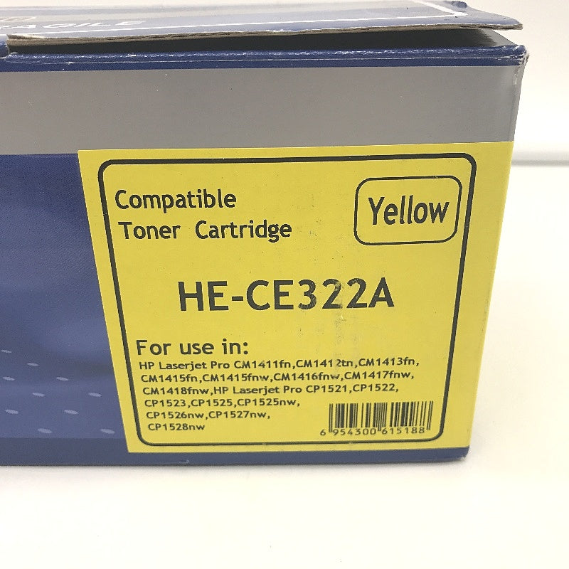 Yellow CE322A Generic Premium Toner Cartridge Replacement For HP Printers NEW