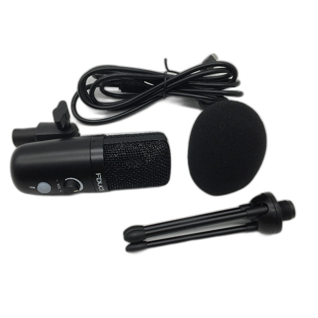 FDUCE USB Plug & Play Professional Studio PC Computer Microphone With Tripod NEW