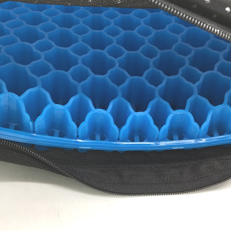 Double Thickness Breathable Cool Honeycomb Gel Seat Chair Cushion With Cover NEW