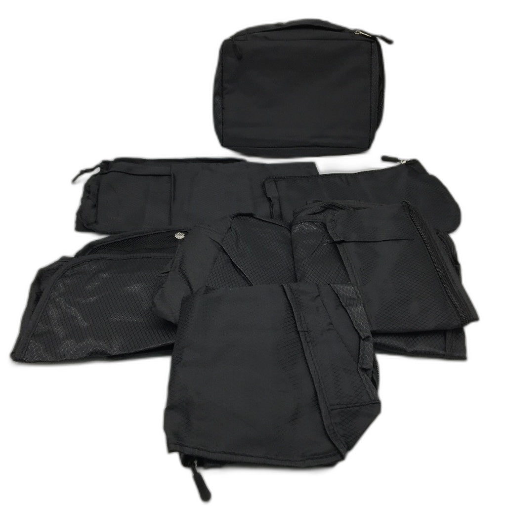 Set Of 8 Travel Packing Cubes Luggage Organizer Storage Bags For Suitcases NEW
