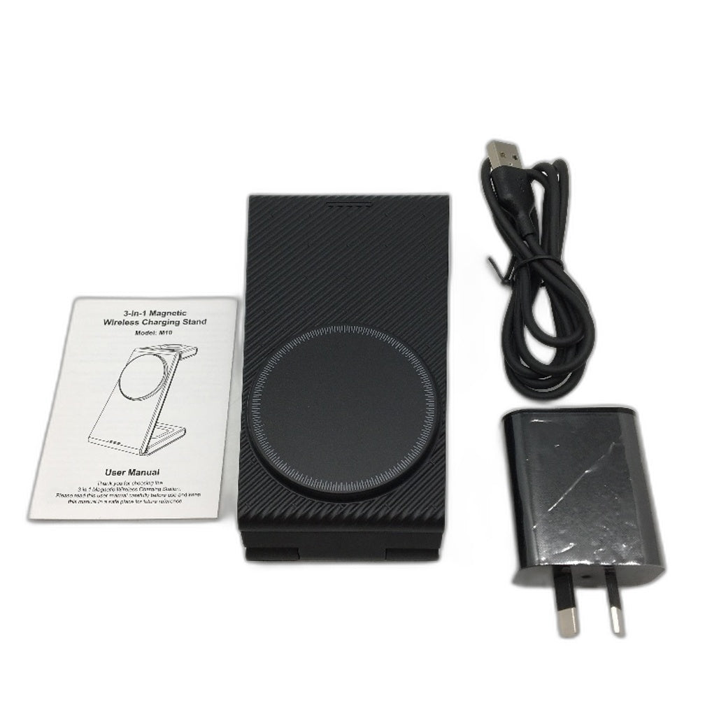 Magnetic Wireless 3 In 1 Foldable Charging Station MagSafe Charger For Apple NEW