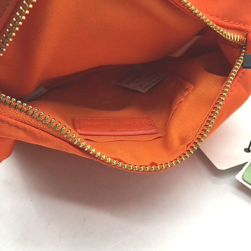 Peta And Jain Delta Orange Mini Small Hand Bag With Gold Accents 18cm NEW