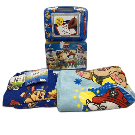 Nickelodeon Paw Patrol PJ, Beach Towel & Drawing Kit Set Kids Size 7 NEW