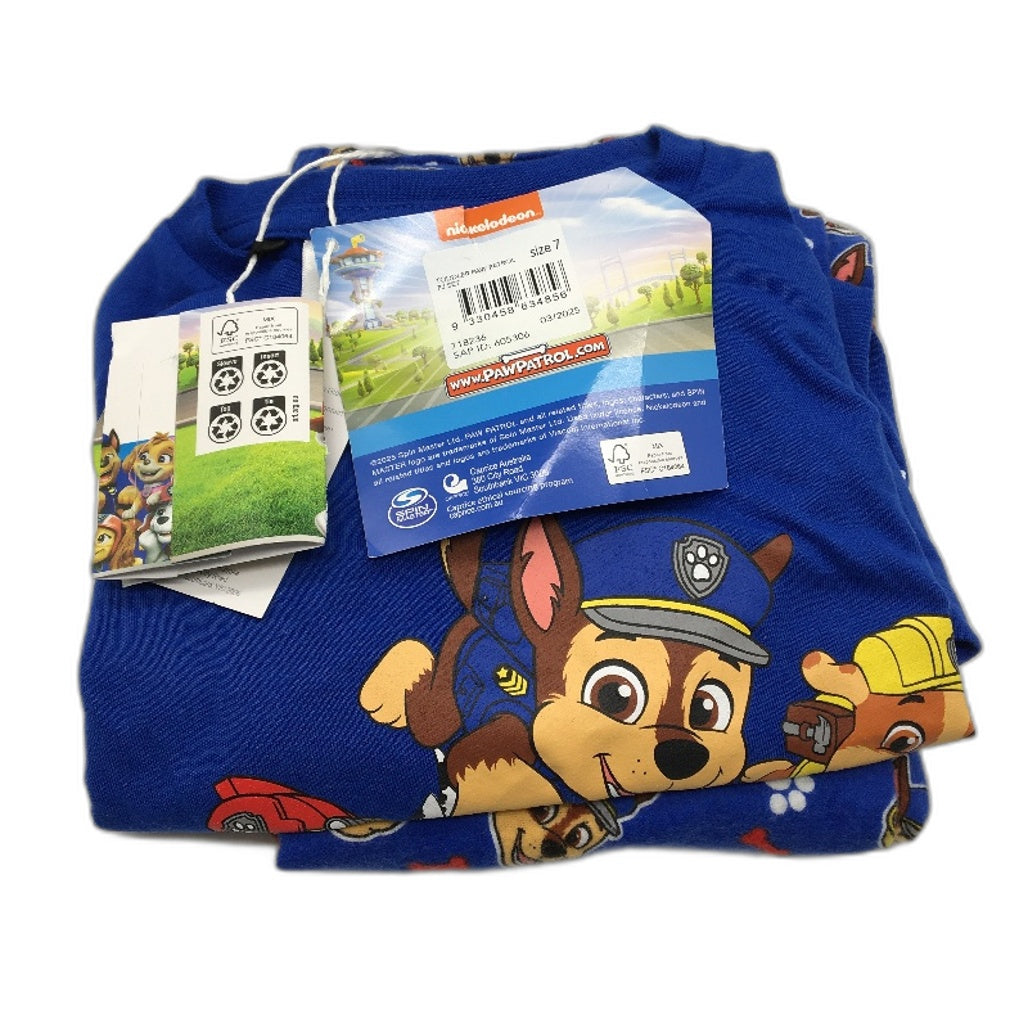 Nickelodeon Paw Patrol PJ, Beach Towel & Drawing Kit Set Kids Size 7 NEW