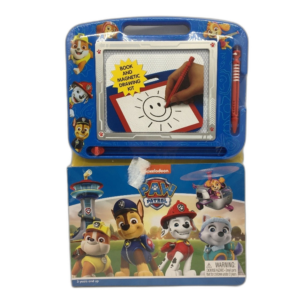 Nickelodeon Paw Patrol Long Sleeve PJ & Magnetic Drawing Kit Set Kids Size 6 NEW