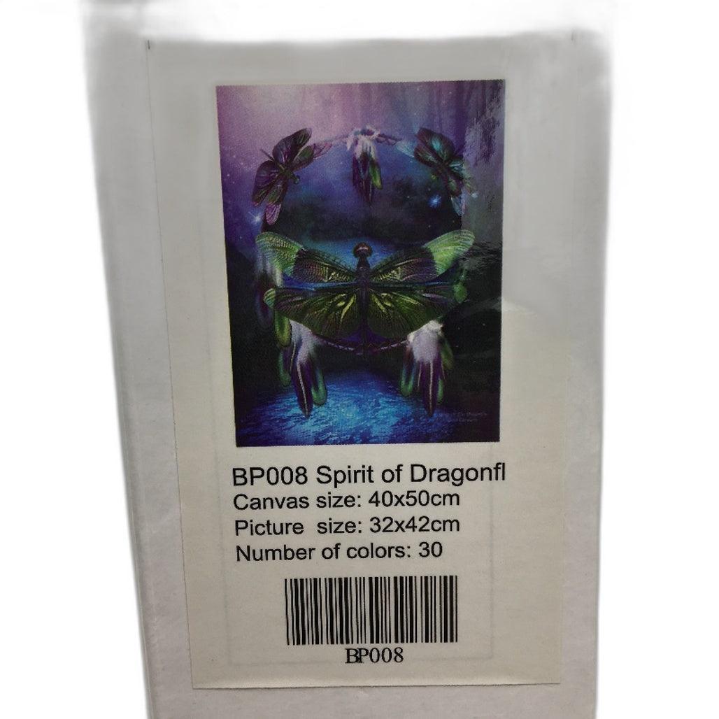 Arts & Craft Spirit Of The Dragonfly & Ocean Themed DIY Gem Art 2 Pack NEW