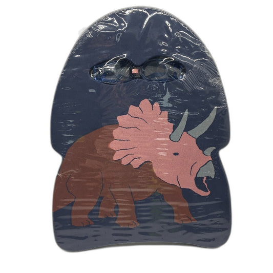 Cotton on Kids Navy Blue Dinosaur Kickboard & Goggle Set Ages 3+ NEW
