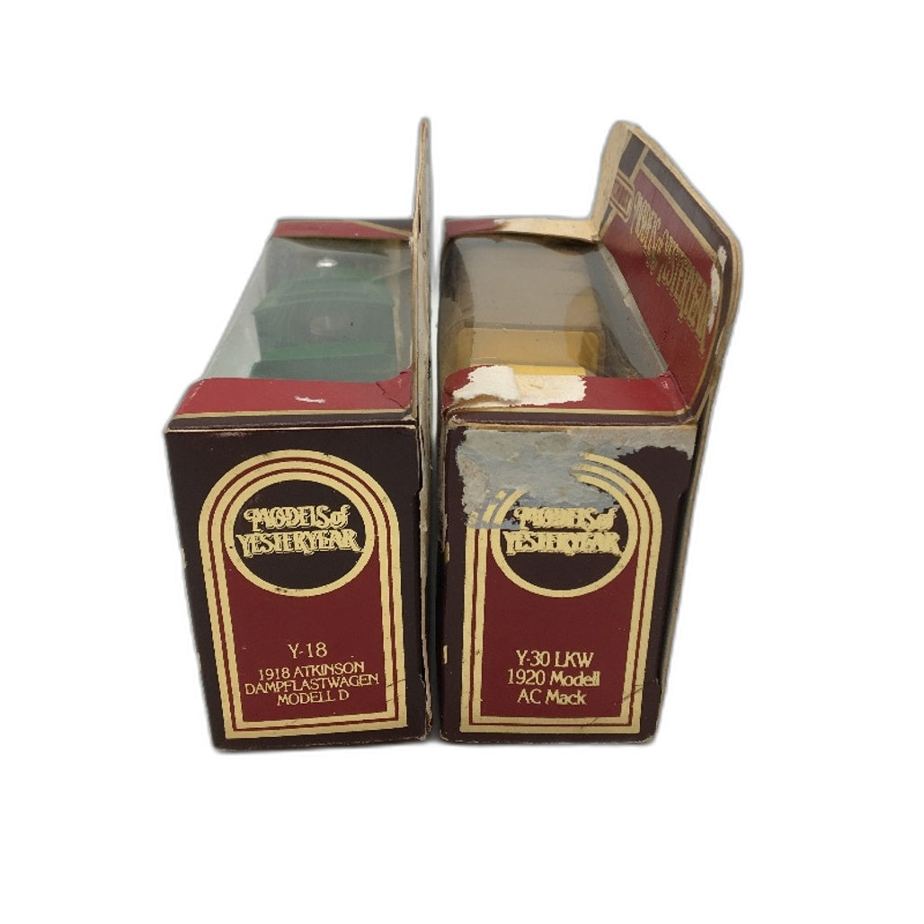VINTAGE 1984 Matchbox Models Of Yesteryear Atkinson Steam Wagon & Model AC Mack