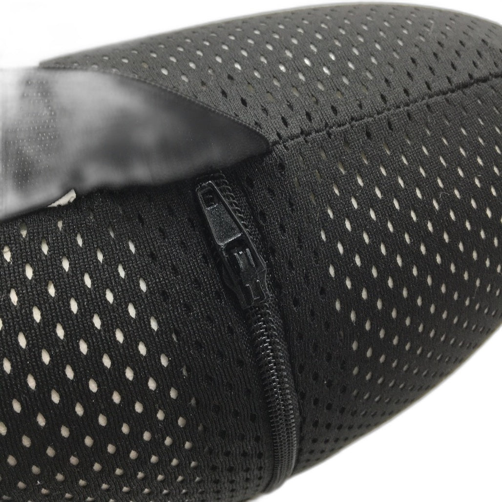 Auto XS Black Cooling Gel Neck Travel Pillow With Adjustable Strap NEW