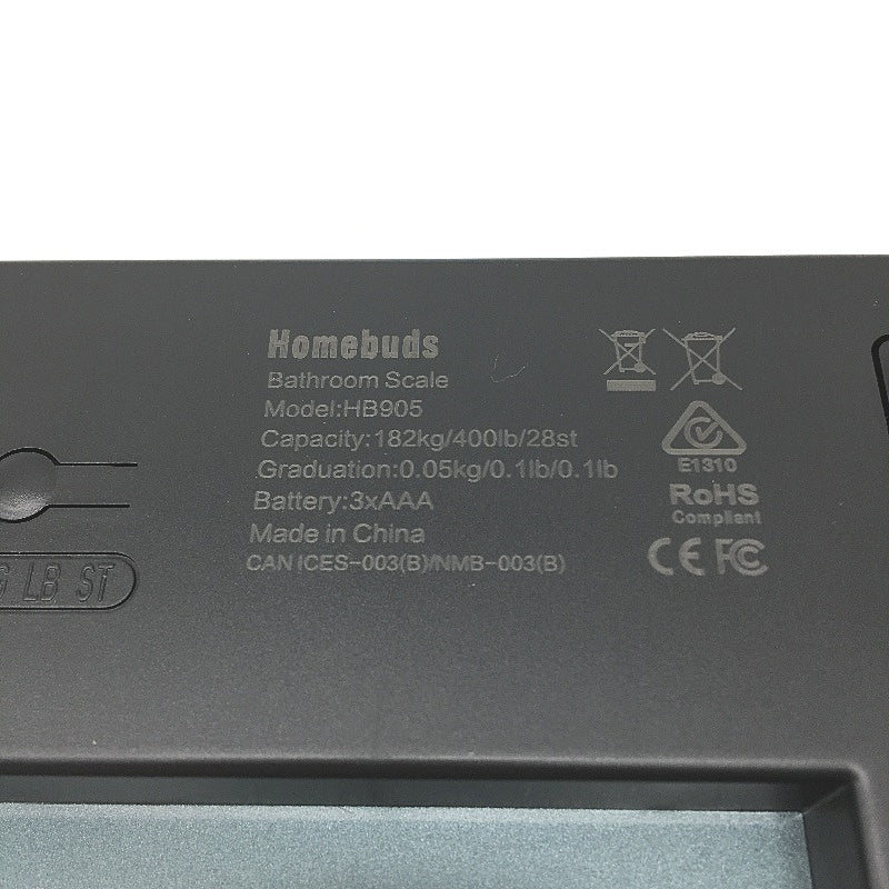 Homebuds LED Display Step-On High Precision Digital Bathroom Body Weight Scale