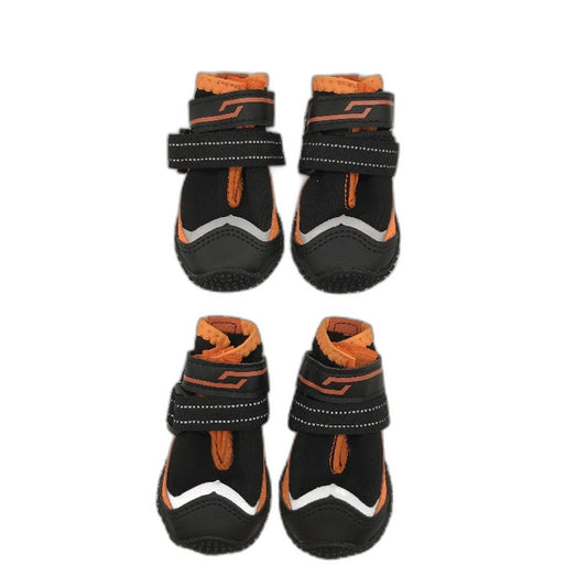 SlowTon Waterproof Adjustable Non-Slip Dog Boots With Reflective Strip Size 2