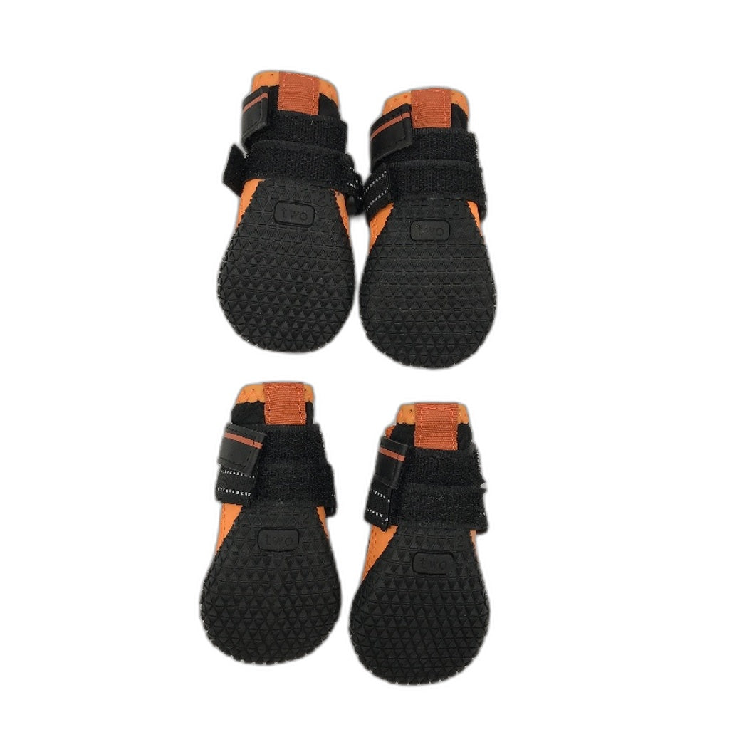 SlowTon Waterproof Adjustable Non-Slip Dog Boots With Reflective Strip Size 2