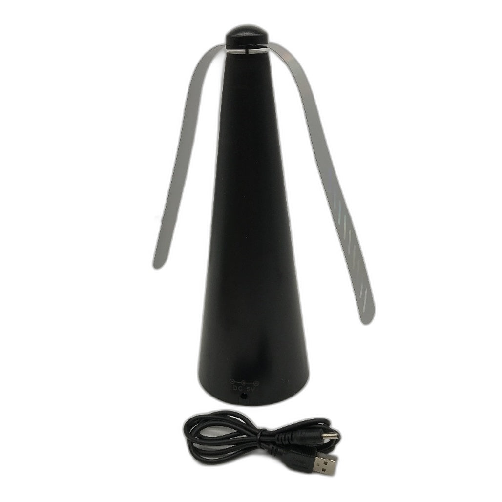Fly Away Outdoor Light USB Or Battery Quiet Reflective Fly Pests Repellent Fan