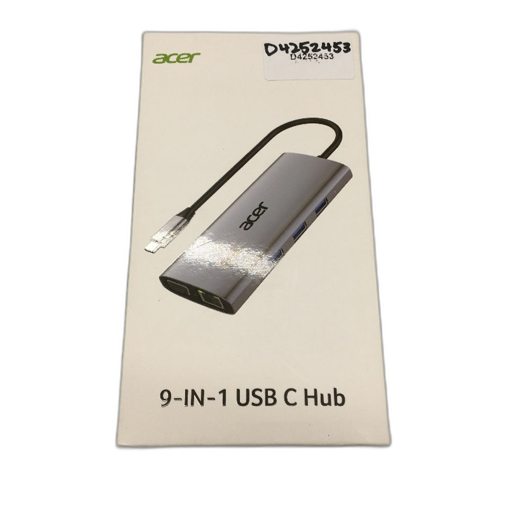Acer 9 In 1 USB-C HDMI 4K USB-A 3.0 SD TF Card Reader VGA Hub Docking Station