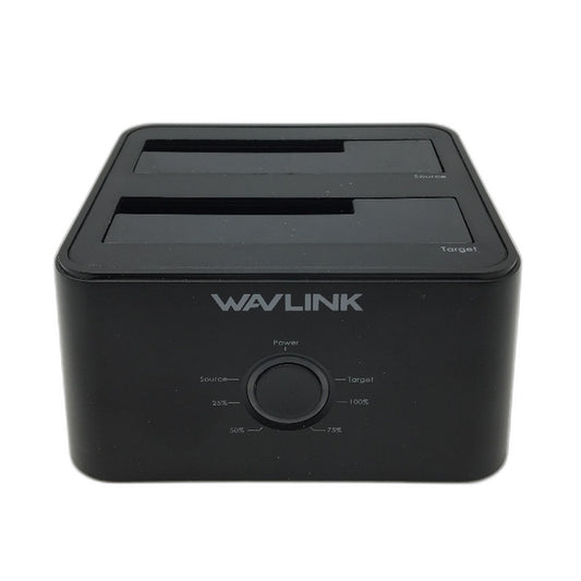 WAVLINK Dual Bay External Hard Drive Dock USB 3.0-SATA HDD Docking Station NEW