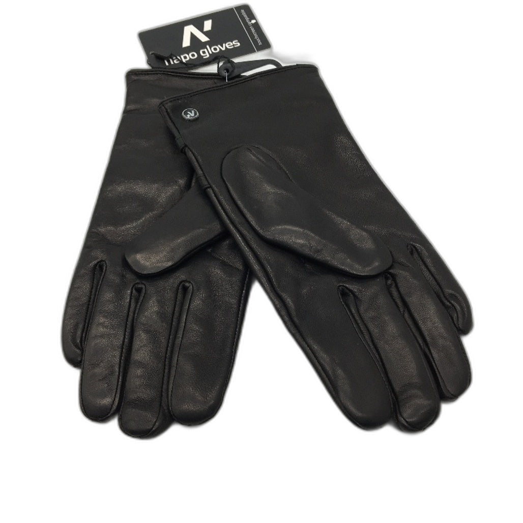 napoSTUD Lamb Skin Leather Lined Touchscreen Gloves With Studs Womens Size L