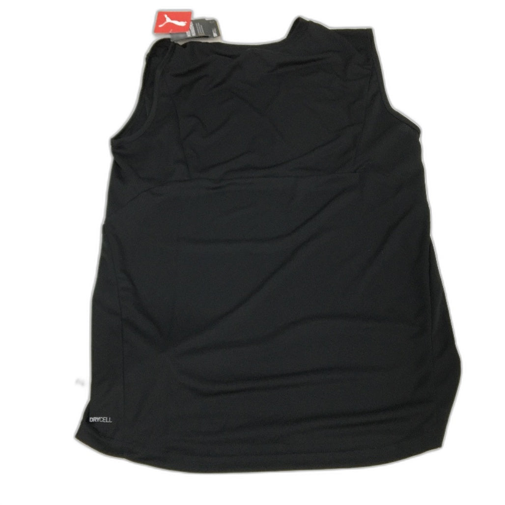 PUMA Black LIGA Jersey Drycell Lightweight Training Singlet Tank Top Mens Size S