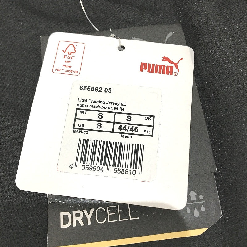 PUMA Black LIGA Jersey Drycell Lightweight Training Singlet Tank Top Mens Size S