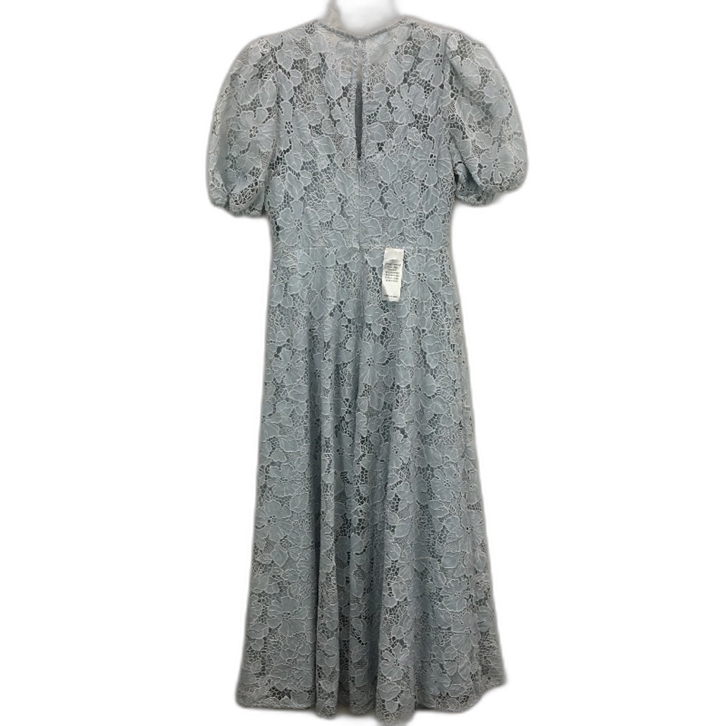 Forever New Blue Floral Short Sleeve Lacy Midi Dress Ladies Size AU 6 NEW