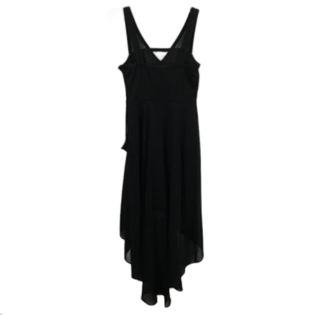 Forever New Black Mesh Detailing Ruffled Casual Midi Dress Ladies Size AU 10 NEW