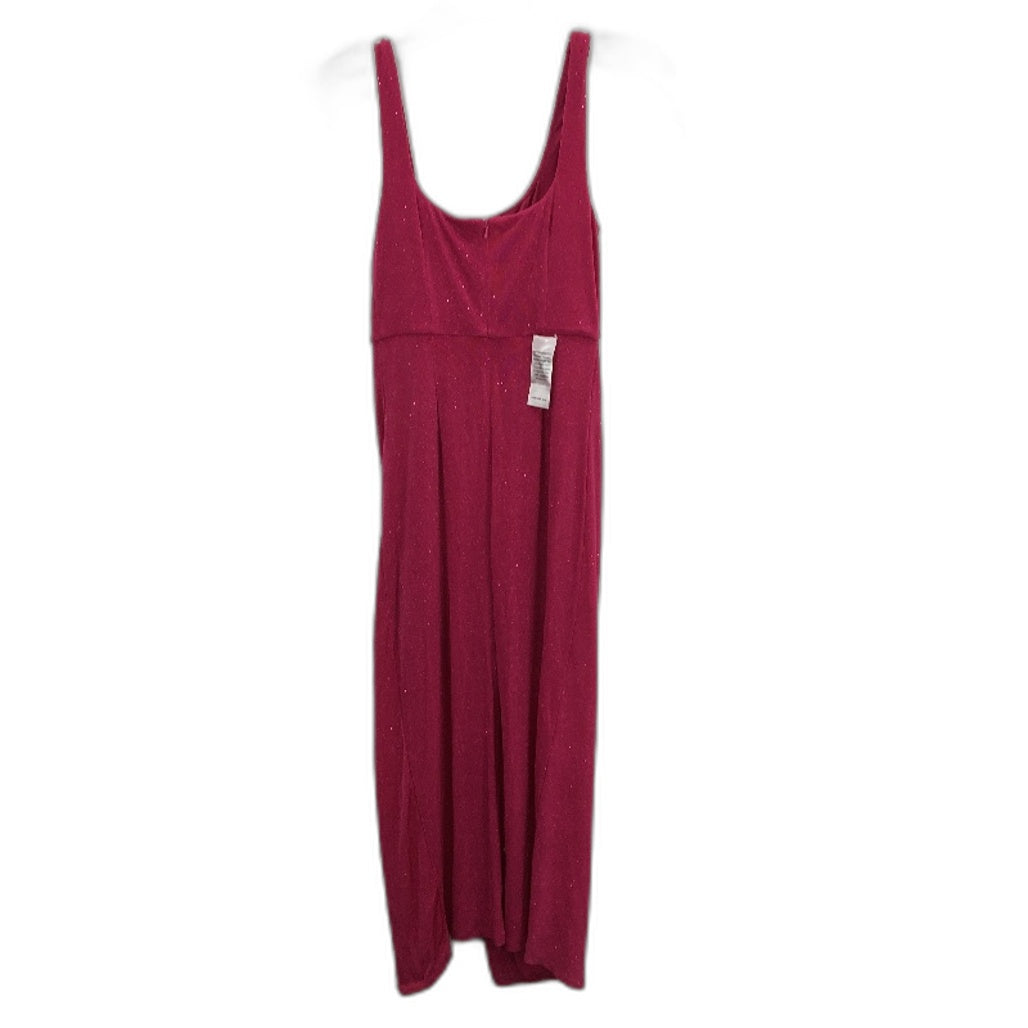Forever New Pink Sparkly Knot Stretchy Bodycon Midi Dress Ladies Size AU 10 NEW