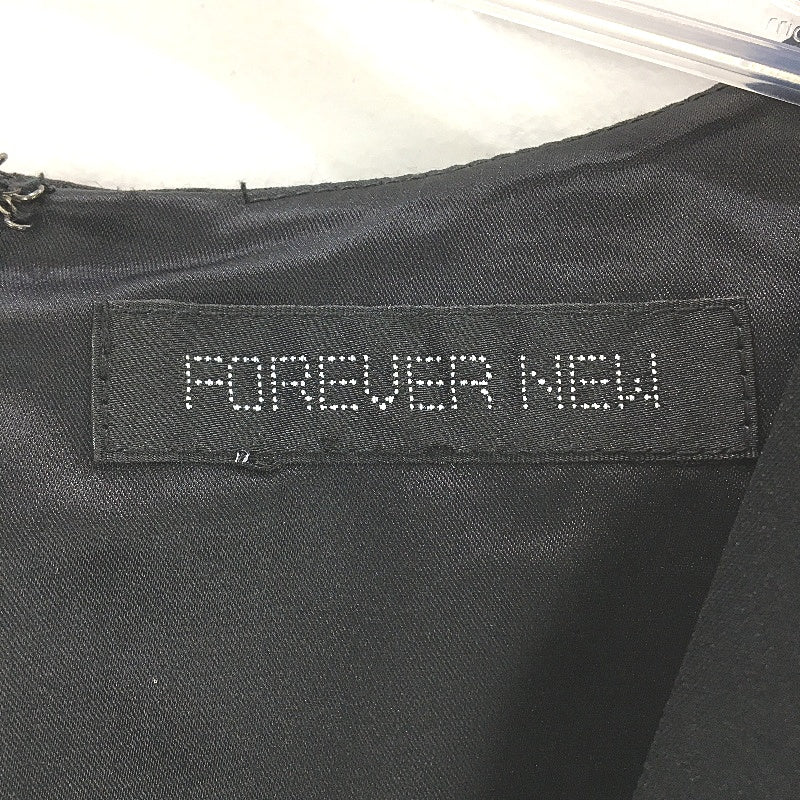 Forever New Black Short Sleeve Plain V-Neck Jumpsuit Ladies Size AU 10/12 NEW
