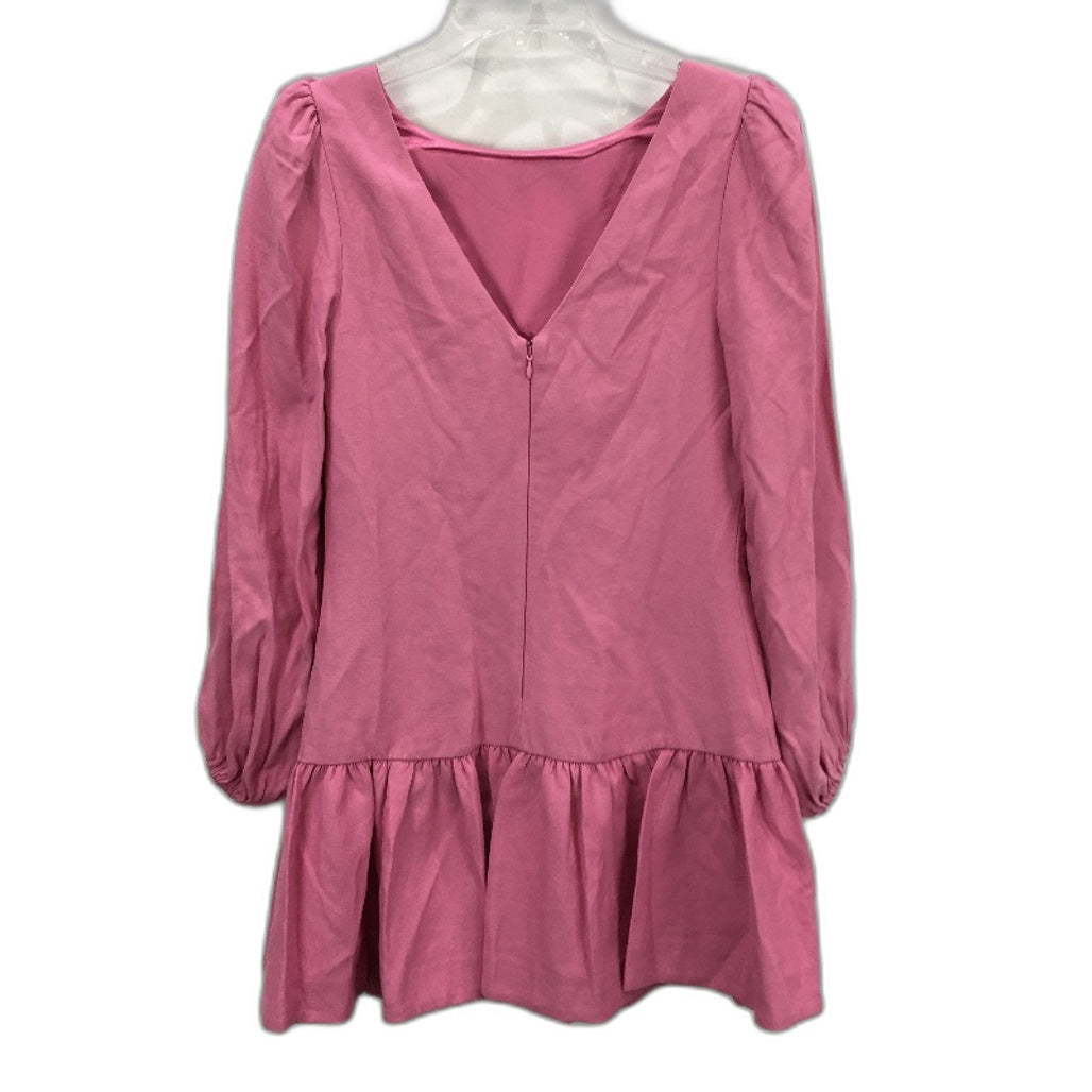 Ever New Pink Long Puffy Sleeve Low-Back Mini Dress Ladies Size AU 8 NEW