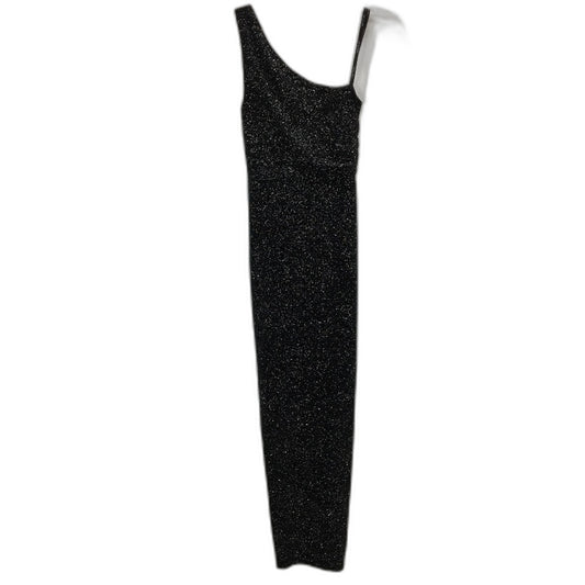 Forever New Black Sparkly One-Shoulder Bodycon Midi Dress Ladies Size AU 6 NEW