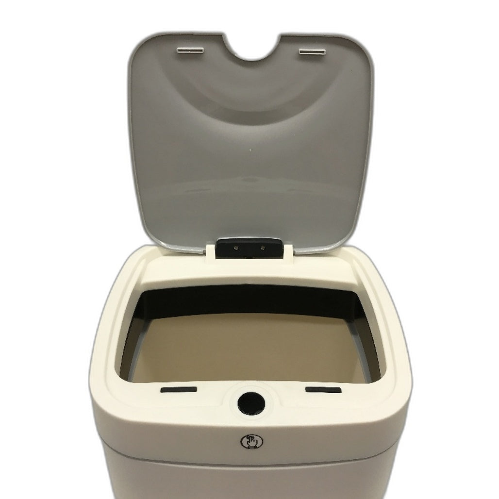 BNX 18L Smart Touch Sensor Trash Bin Battery and Battery Charging in White NEW