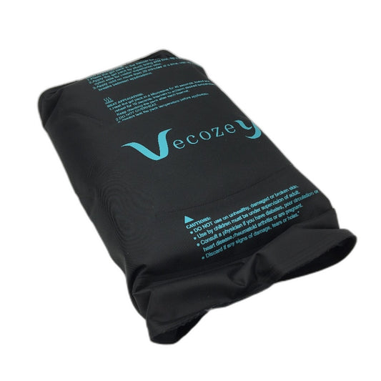 Vecozey Extra Large Hot Cold Velour Gel Pack for Joints and Calves in Black NEW
