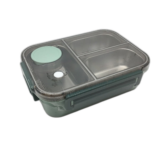 850mL 4 Compartment Stainless Steel Water Insulated Bento Lunch Box in Teal NEW