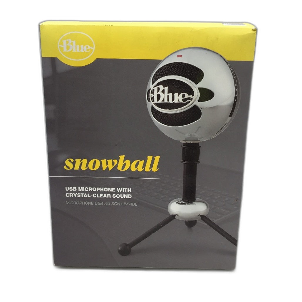 Blue Snowball USB Microphone Crystal Clear Sound Desktop Dual Capsule Mic NEW