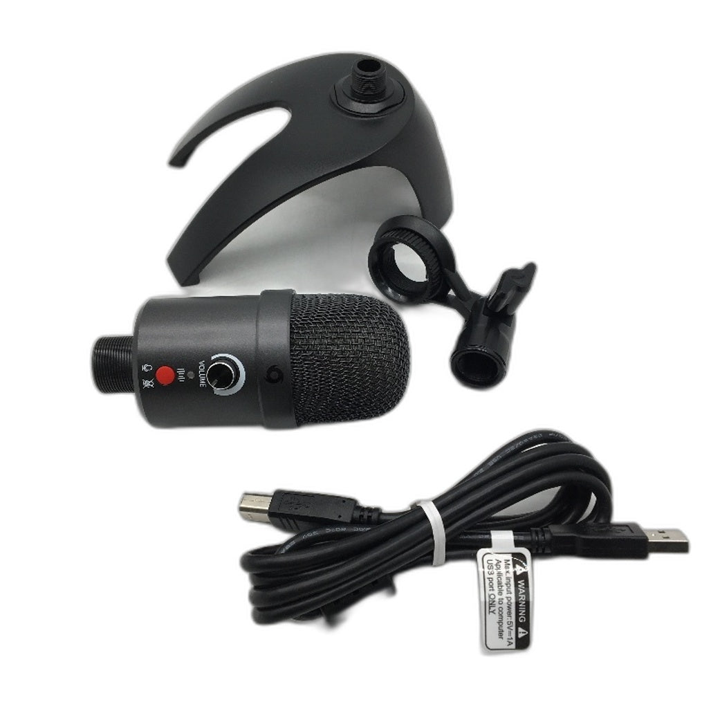 Qudo Typhoon Pro GM12 USB Gaming Microphone RGB Dual Mic Plug & Play NEW
