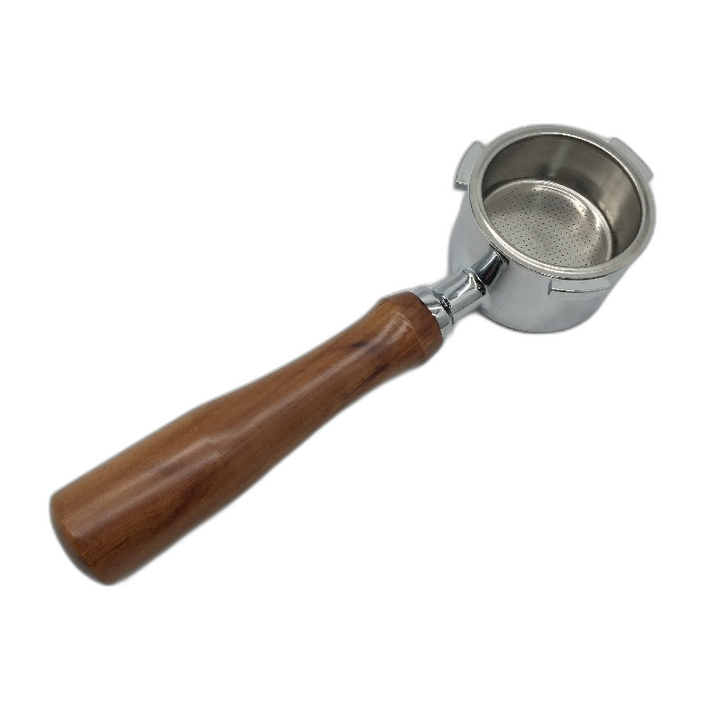 No Bottom Coffee Handle For Perfect Coffee 51MM Brown & Silver NEW
