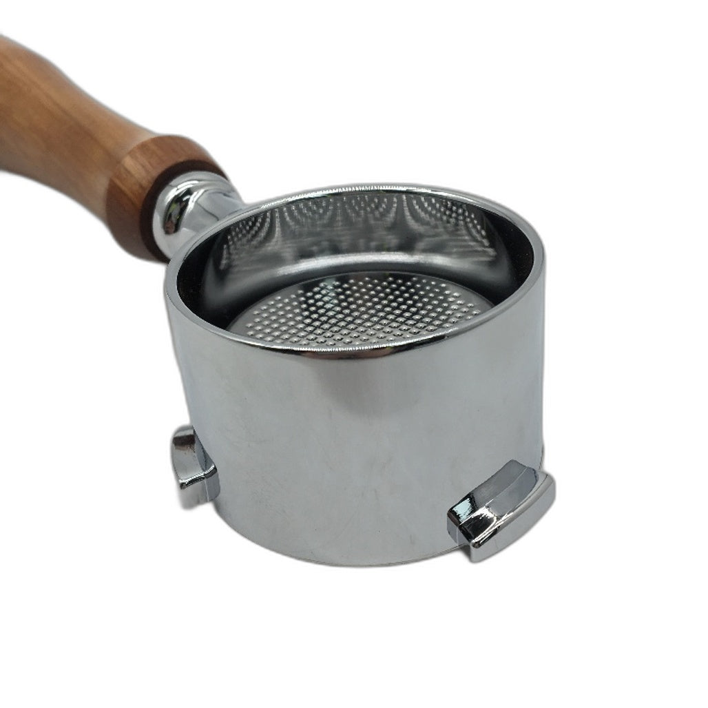 No Bottom Coffee Handle For Perfect Coffee 51MM Brown & Silver NEW