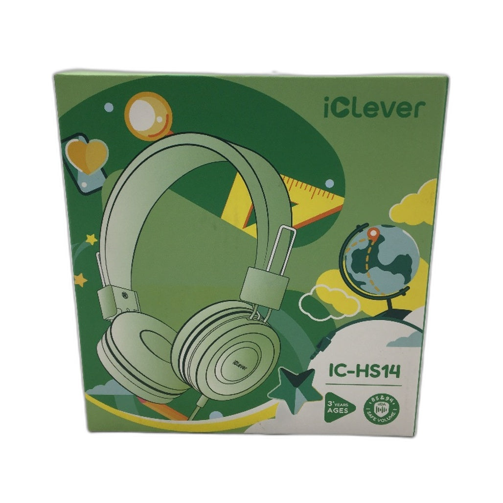 iClever Wired Headphones Kids 3+ 85 & 94 dBA Safe Volume IC-HS14 NEW