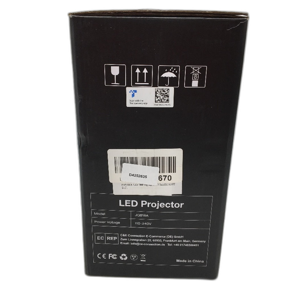 Hopvision LED Projector Home Theater Video Entertainment 1080p JQ818A NEW