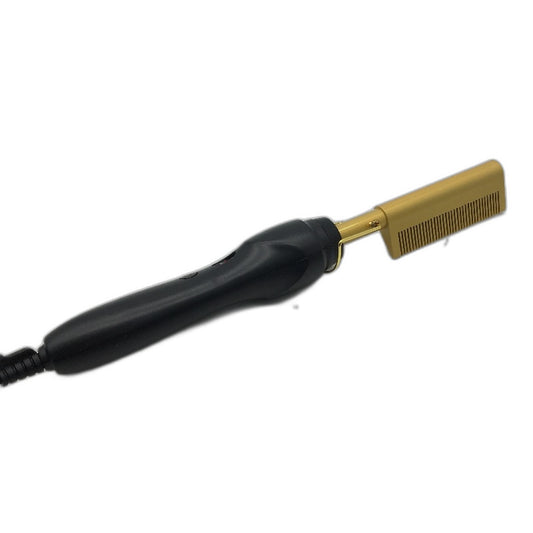 Gold Ceramic Professional High Heat Press Comb Fast Heat Up 20 Heat Settings