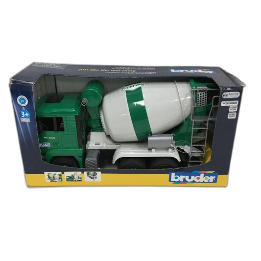 Bruder Rapid Mix Cement Mixer Truck Toy Green & White Kids Aged 3+ NEW