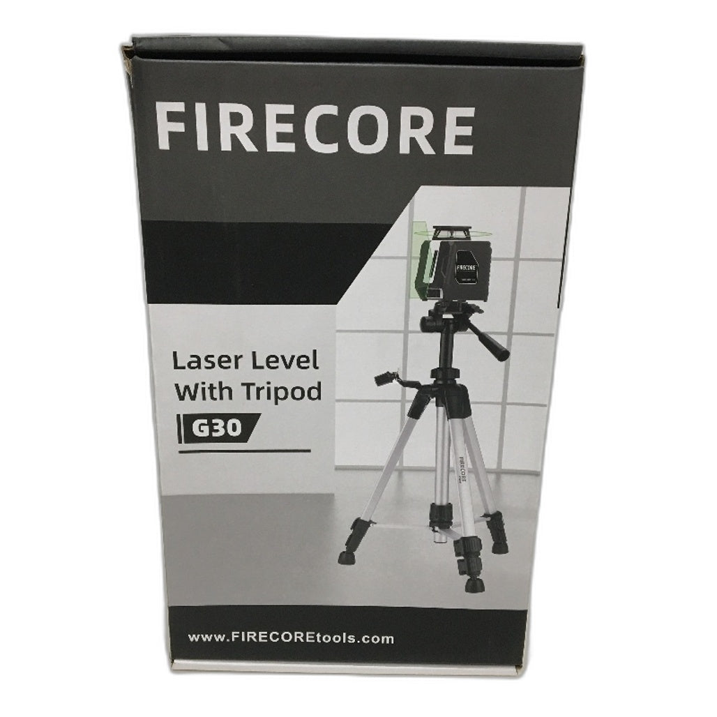 Firecore Laser Level Green Line Tool With Tripod & Carry Pouch G30 NEW