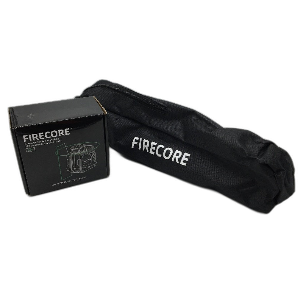 Firecore Laser Level Green Line Tool With Tripod & Carry Pouch G30 NEW