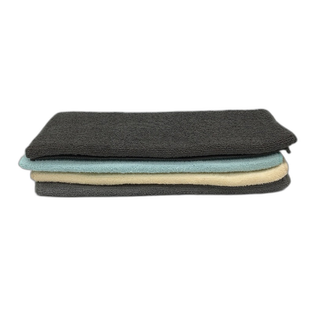 Microfibre 4Pck Multicolored Reversible Cushioned Dish Drying Mats 38 x 50cm NEW