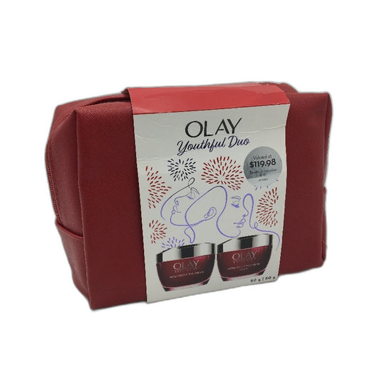 Olay Set of Micro Sculpting Day & Night Creams with Beauty Case NEW