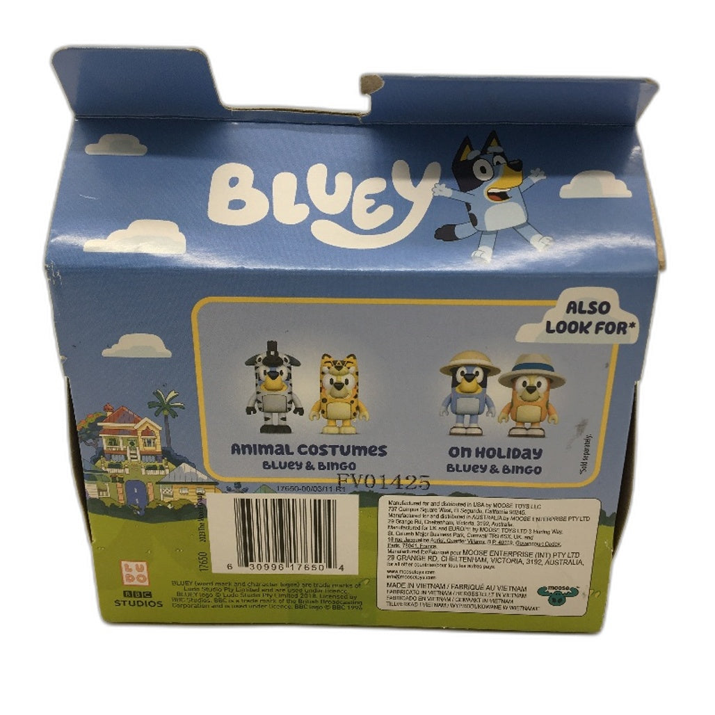 Zak Bluey & Friends Teal Green Bluey Insulated Lunch Box & Figurine Set NEW