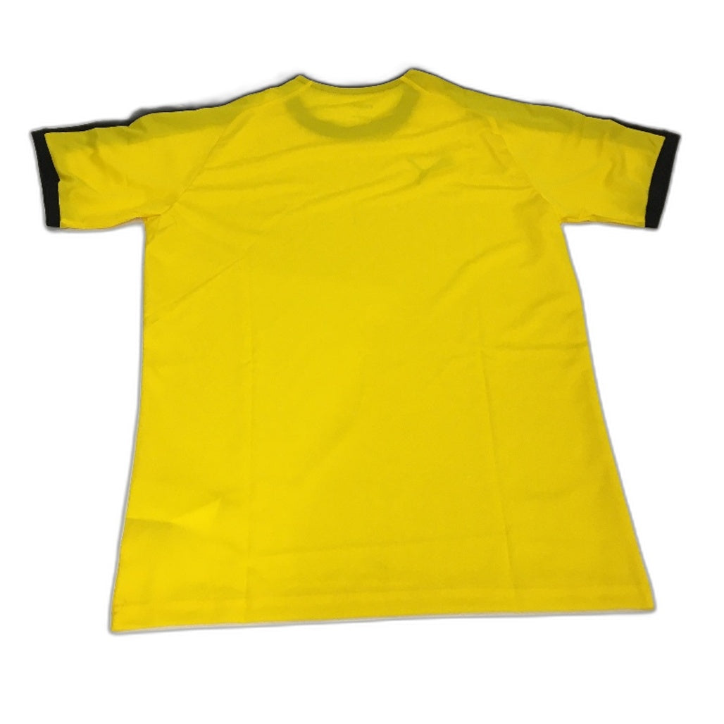 PUMA  LIGA  Jersey Cyber Yellow & Black Sports T Shirt Training Top Mens Size XS