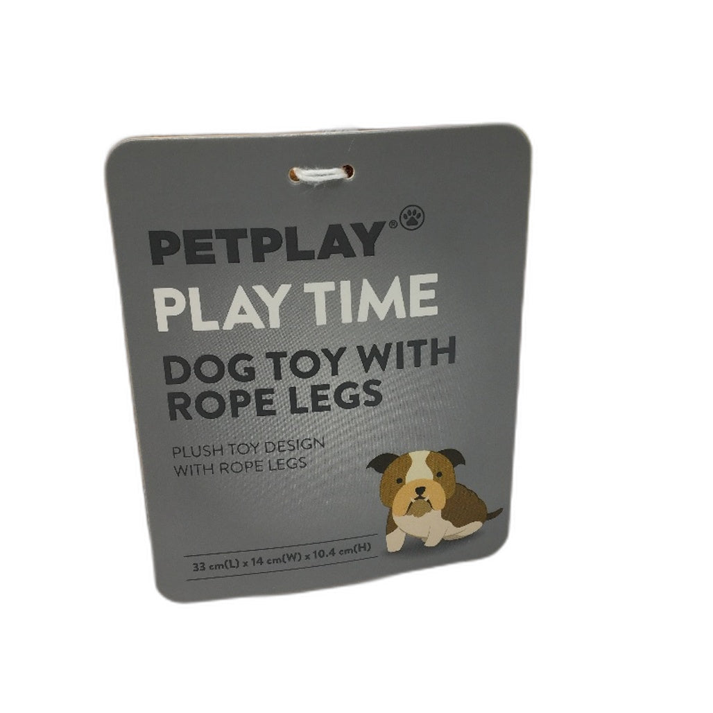 Petplay Soft Plush Snuggle Small Pet Dog Cat Grey Bed & Flower Pet Cable Toy NEW