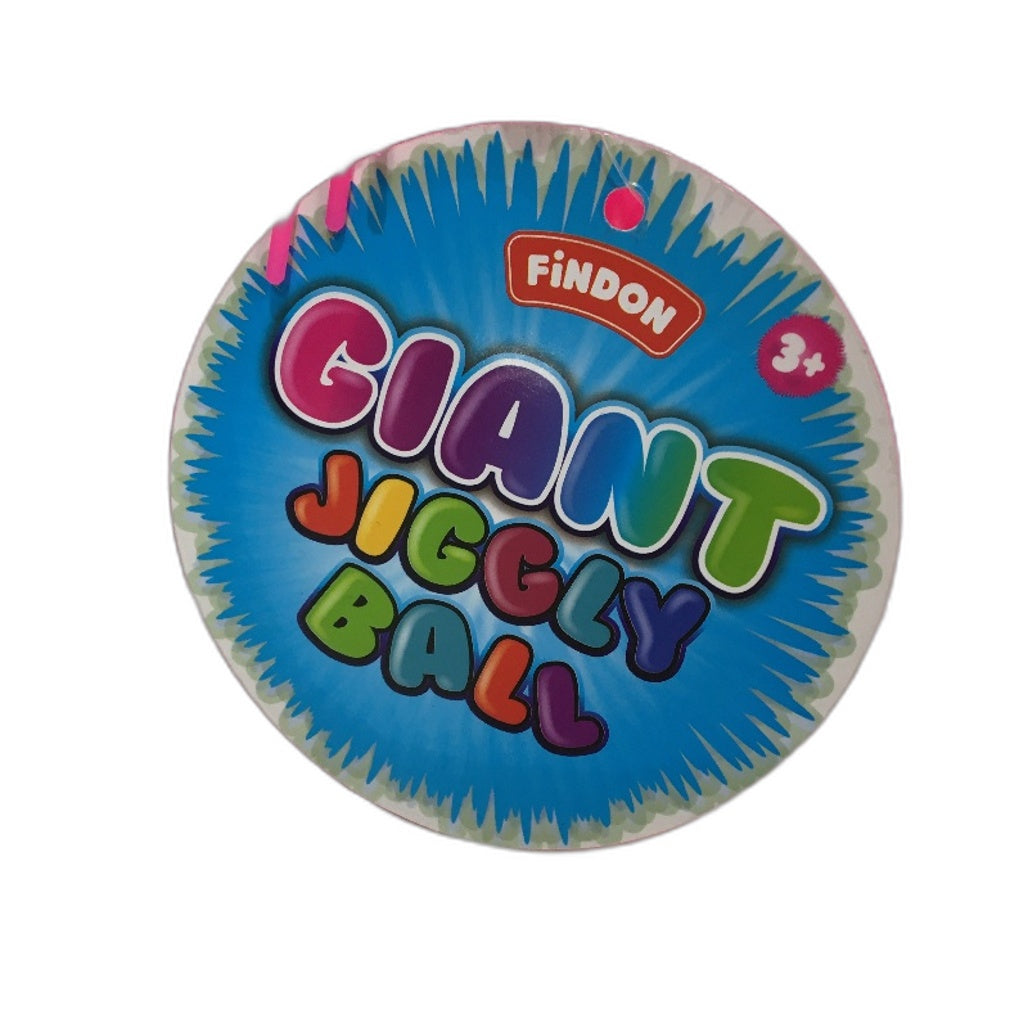 Findon 4 Pack Giant Jiggly Bouncy Balls Pink x3 & Blue x1 For Kids Age 3+ NEW